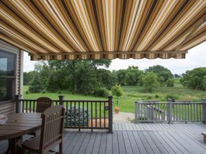 <i> An awning produces comfortable shade over a porch in the Southwest </i>